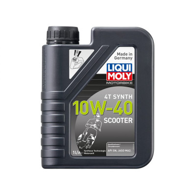 Синтетическое моторное масло 4T для скутеров LIQUI MOLY Scooter Motoroil Synth 4T 10W-40 SL;MA-2 7522