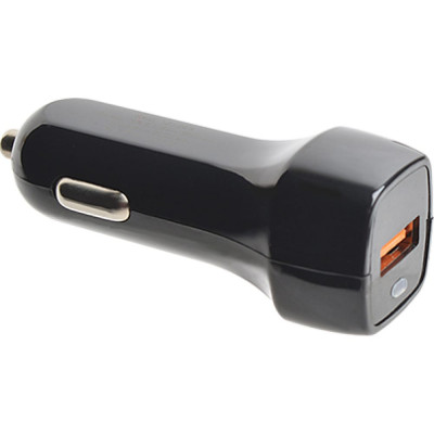 ROBITON Адаптер/блок питания автомобильный QCharger/Auto 12-24V + MicroUSB, 1м 15897