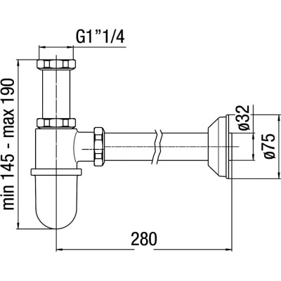 Сифон Nobili AV00103/2CR 00000036573