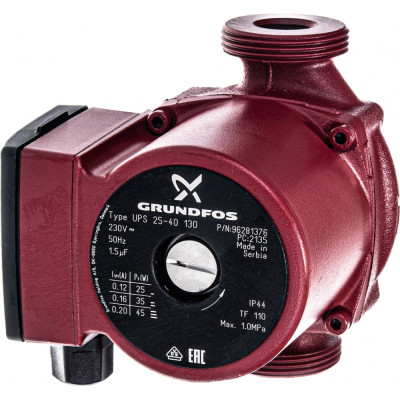 Циркуляционный насос для отопления Grundfos UPS 25-40 130 96281376