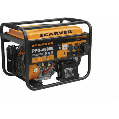 Бензиновый генератор CARVER PPG- 6500Е LT-188F 01.020.00005