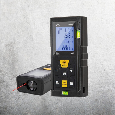 DELI Лазерный дальномер DL4170 (Диапазон 0,05~80м, точность : ±3мм) 102963