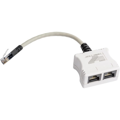 Hyperline SPL-BRIDGE Разветвитель RJ-45 4Prр.USOC -> 2 x 4Pr.USOC 34553 34553