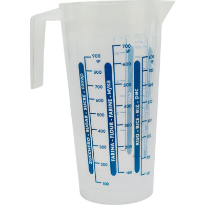 Кувшин мерный, 1 л, пластик Cosmoplast 2125