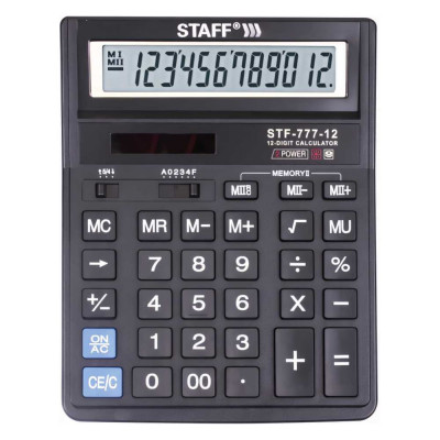 Настольный калькулятор Staff STF-777 250458