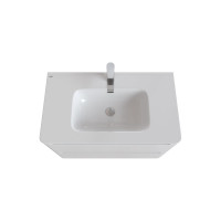 IDDIS Тумба с умывальником, подвесная, 80 см, белая, Edifice, EDI80W0i95K