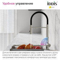 IDDIS смеситель для кухни с фильтром и гибким изливом сатин ace ACEBNFFi05