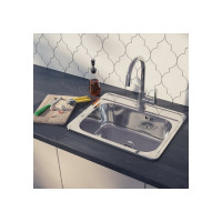 IDDIS Мойка, нержавеющая сталь, полированная, 530х430, Basic, BAS53P0i77