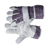 Комбинированные кожаные перчатки STAYER из спилка, XL 1130-XL