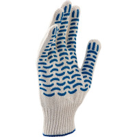 Перчатки хлопчатобумажные с ПВХ-напылением Без бренда 67716