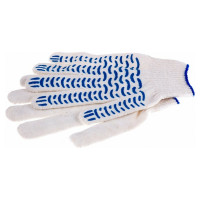 Перчатки хлопчатобумажные с ПВХ-напылением Без бренда 67716