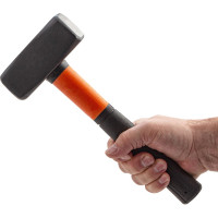 Кувалда SPARTA 1500 г, фибергласовая обрезиненная рукоятка 10915