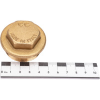 Заглушка Н 1-1/4 латунная Uni-Fitt 608G5000