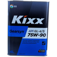 Трансмиссионное масло KIXX Gearsyn GL-4/5, 75W90, синтетическое, 4 л L296344TE1