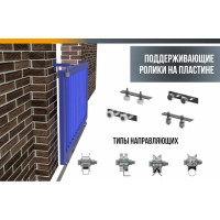 Ролик для ворот Rolik-Opt металл, d.65 мм, под угол, на платформе С3616
