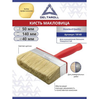 Кисть макловица DeltaRoll светлая щетина, 140x40 мм 18140