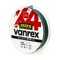Плетеная леска LUCKY JOHN Vanrex BBS х4 BRAID Moss Green 125/037 LJ4114-037
