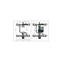 Насосно-смесительный узел с термостатическим клапаном STOUT SDG-0120-007000 RG008VBJO20LTU