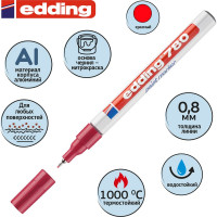 Маркер Edding лаковый красный, 0.8 мм 1183520
