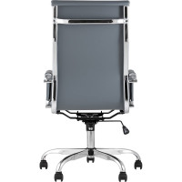 Кресло руководителя Стул Груп TopChairs City, серое D-101H GREY