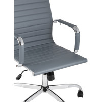 Кресло руководителя Стул Груп TopChairs City, серое D-101H GREY