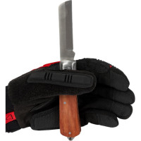 Складной монтерский нож HOEGERT TECHNIK с прямым лезвием из легированной стали HT4C650