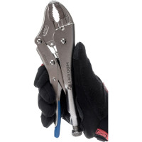 Зажимные клещи HOEGERT TECHNIK круглые губки, 250 мм HT1P380