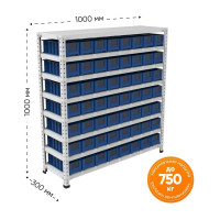 Стеллаж с ящиками IRONMEBEL Optimus-box M-С10SK3109