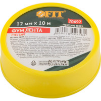 ФУМ-лента FIT плотность 0,40 гр/куб.см, 12 мм x 10 м x 0,075 мм 70692