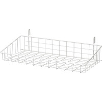 Металлическая сетчатая корзина ПК МАГС 560х250х100 мм белая набор 6 шт/упак ТСГ05-00013