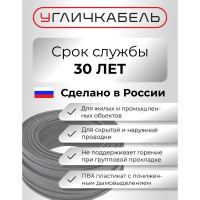 Кабель ВВГ-Пнг(А)-LS 2x2,5ок(N)-0,66 Угличкабель (бухта 100м) P161020D2000110-10