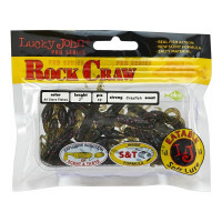 Съедобные искусственные твистеры LUCKY JOHN LJ Pro Series ROCK CRAW 2.0in, цвет S21, 10шт. 140123-S21