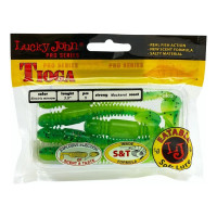 Съедобные искусственные виброхвосты LUCKY JOHN LJ Pro Series TIOGA 3.9in, цвет T18, 5шт. 140104-T18