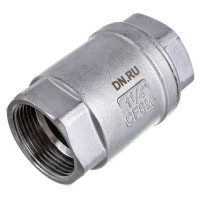 Клапан обратный LSCV 1 1/4″ DN.ru Ду32 Ру16 муфтовый, пружинный, нержавеющая сталь D100-00490