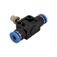 Фитинг-дроссель (пневмодроссель) цанговый 4 мм SHPI SCF 04