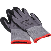 Трикотажные перчатки с нитриловым покрытием ULTIMA ПВХ-точка на ладони ULT825/S