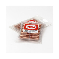 Наконечники контактные (100 шт; М6х28 мм; 0.8 мм; медь) DEKA СТ000001803