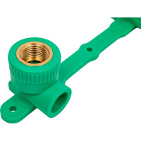 Водорозетки на планке с внутренней резьбой Blue Ocean 20х1/2, полипропиленовые, зеленые PPRF/ITWMD90E(G)-20х1/2"