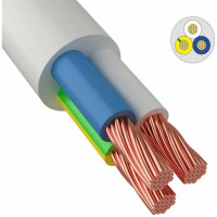 Провод TDM ELECTRIC ПВС 3х1,5 ГОСТ 10м, белый SQ0118-0015