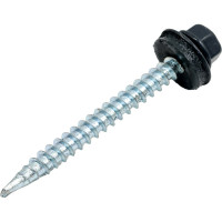 Кровельный саморез КРЕП-КОМП 4,8х51, RAL 7024, серый графит, 150 шт. ск517024ф