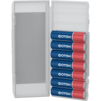 Батарейки мизинчиковые алкалиновые ААА ФОТОН LR03 набор 10 шт, пластиковый кейс 24243