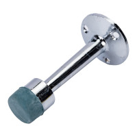 Дверной ограничитель Стандарт (европакет; прямой; хром) 11102