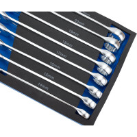 Набор комбинированных ключей HOEGERT TECHNIK 16 шт., ложемент EVA HT7G120