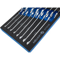 Набор комбинированных ключей HOEGERT TECHNIK 16 шт., ложемент EVA HT7G120