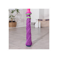 Швабра с отжимом Доляна Плетенка насадка из микрофибры, стальной черенок 120 см, цвет микс 839342