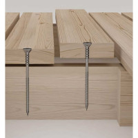 Шуруп дистанционный юстировочный 6x100 мм потайная головка TORX белый цинк (100 шт.) Rusconnect WDS 06100 390610