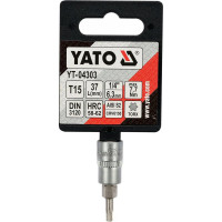 Головка торцевая с вставкой TORX (T15; 1/4") YATO YT-04303