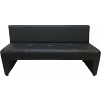 Диван Мягкий офис Ритм трехместный черный РТ301ЧН