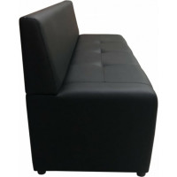 Диван Мягкий офис Ритм трехместный черный РТ301ЧН