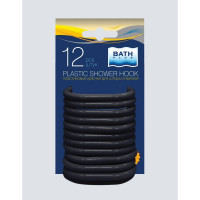 Кольца для штор Bath Plus 12 шт. черные AK-05